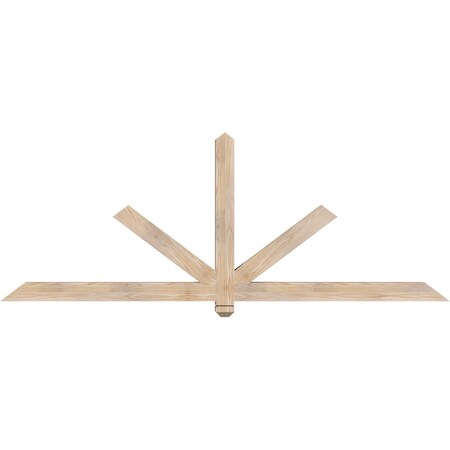 Ekena Millwork Kennewick Smooth Timber Gable Bracket, Douglas Fir, 84"W x 31"H x 3 1/2"D x 3 1/2"F, 9/12 Pitch GBW084X31X0404KEN00SDF